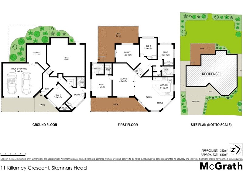 11 Killarney Crescent, Skennars Head NSW 2478 Floorplan