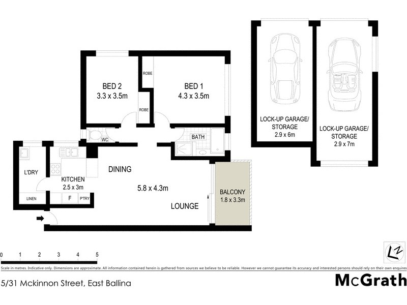 5/31 Mckinnon Street, East Ballina NSW 2478 Floorplan