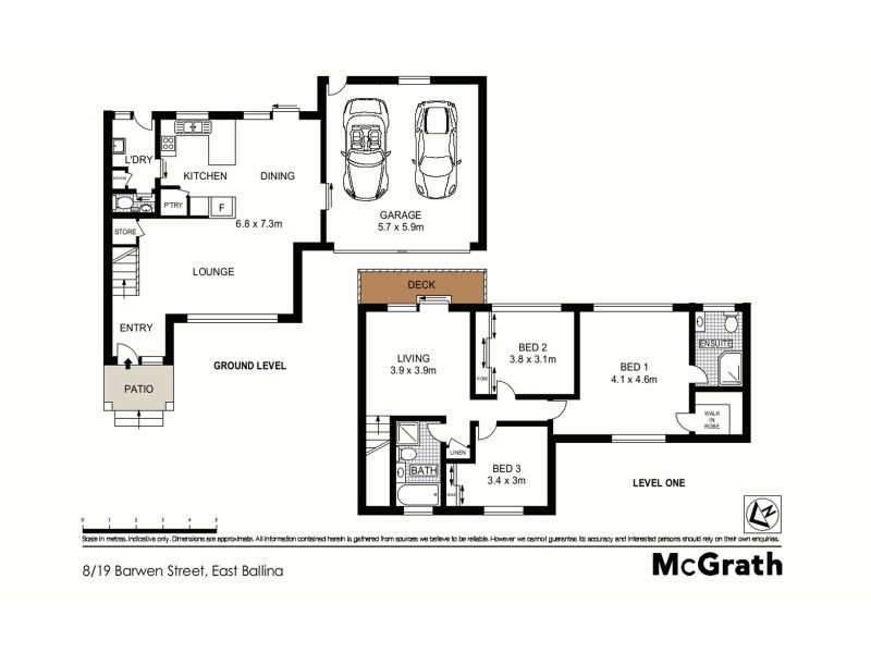 8/19 Barwen Street, East Ballina NSW 2478 Floorplan