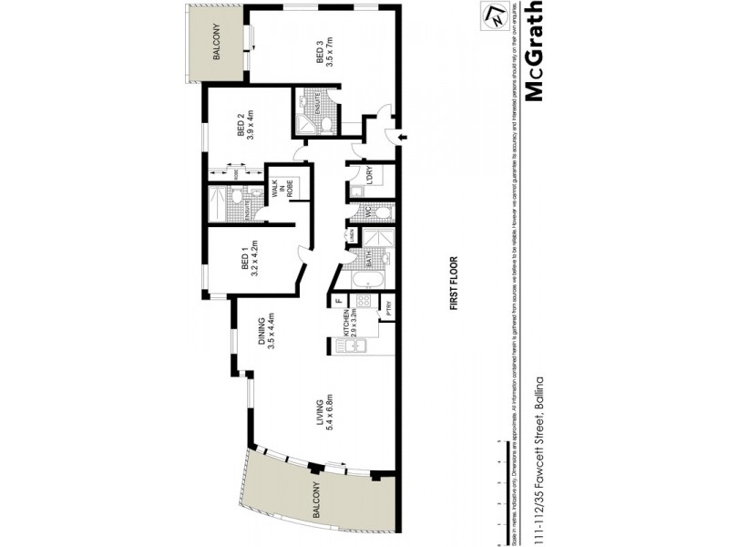 111-112/35 Fawcett Street, Ballina NSW 2478 Floorplan