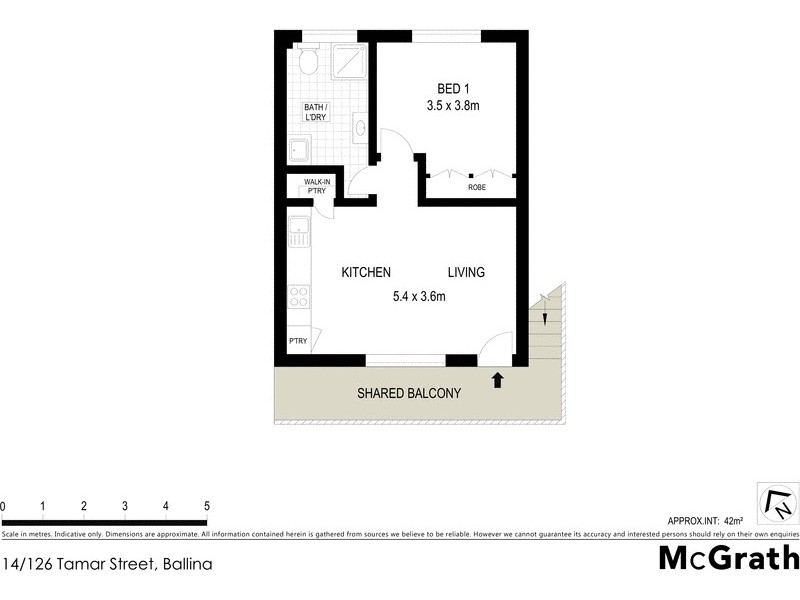 14/126 Tamar Street, Ballina NSW 2478 Floorplan