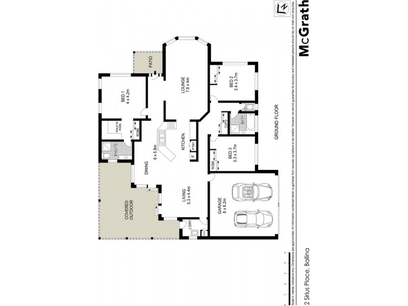 2 Sirius Place, Ballina NSW 2478 Floorplan