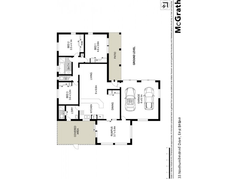 33 Northumberland Drive, East Ballina NSW 2478 Floorplan