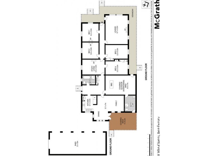8 Wharf Street, Broadwater NSW 2472 Floorplan