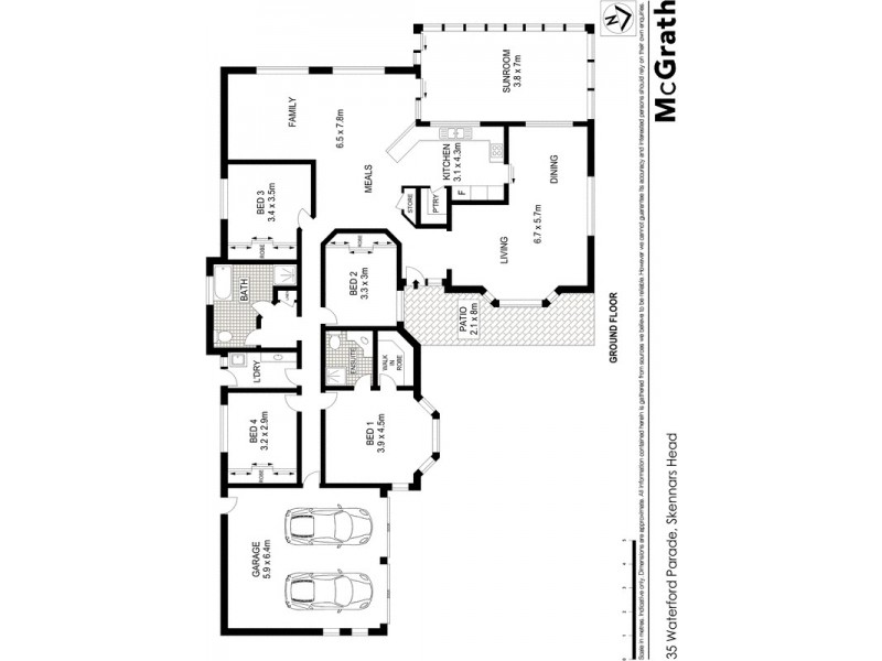 35 Waterford Parade, Skennars Head NSW 2478 Floorplan