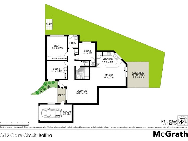 3/12 Claire Circuit, Ballina NSW 2478 Floorplan
