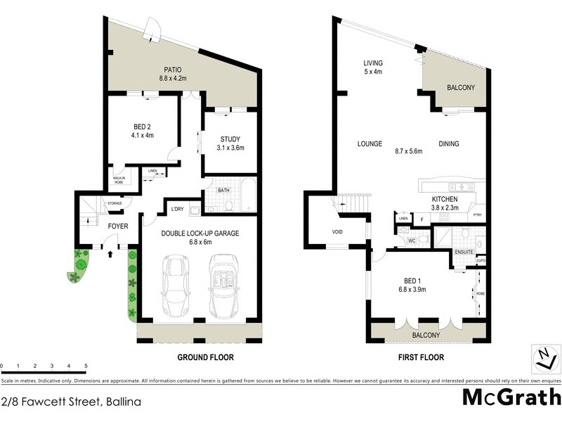 2/8 Fawcett Street, Ballina NSW 2478 Floorplan