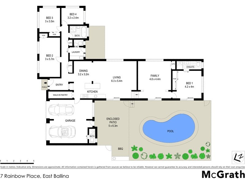 7 Rainbow Place, East Ballina NSW 2478 Floorplan