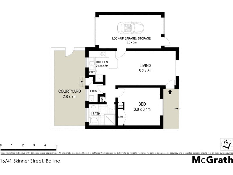 16/41 Skinner Street, Ballina NSW 2478 Floorplan