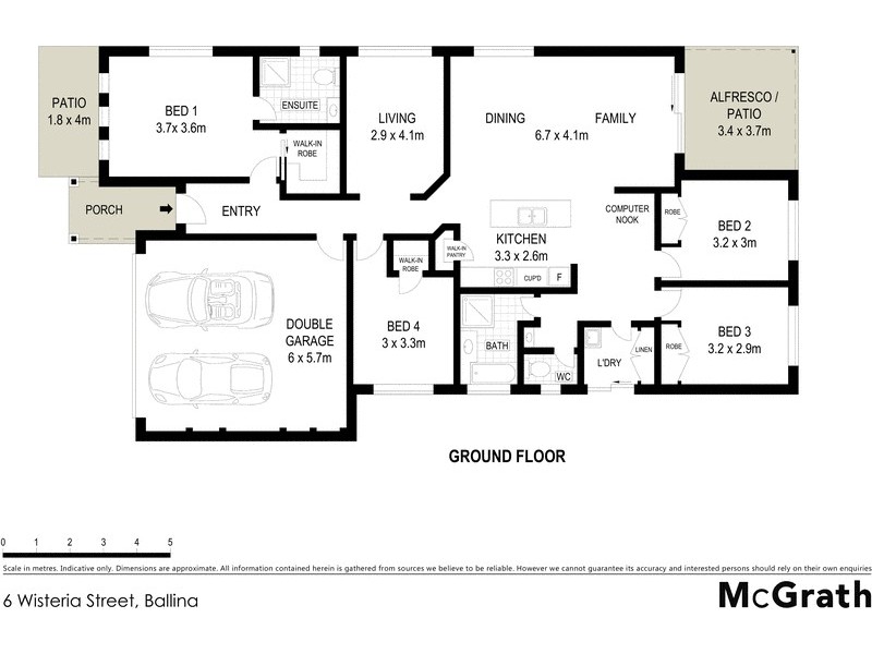6 Wisteria Street, Ballina NSW 2478 Floorplan