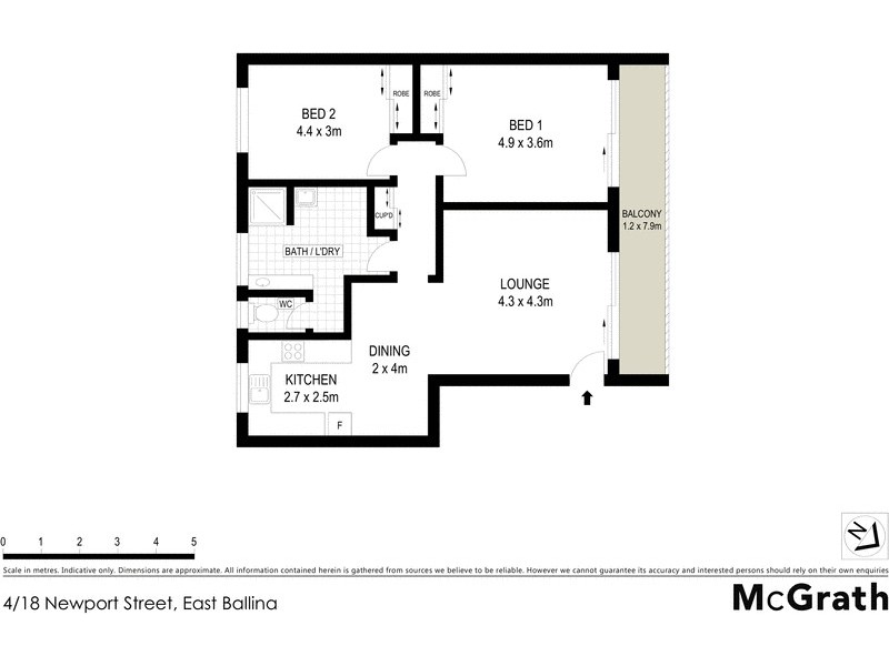 4/18 Newport Street, East Ballina NSW 2478 Floorplan
