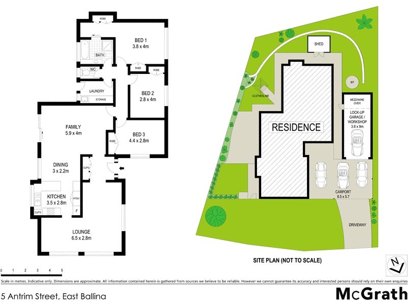 5 Antrim Street, East Ballina NSW 2478 Floorplan