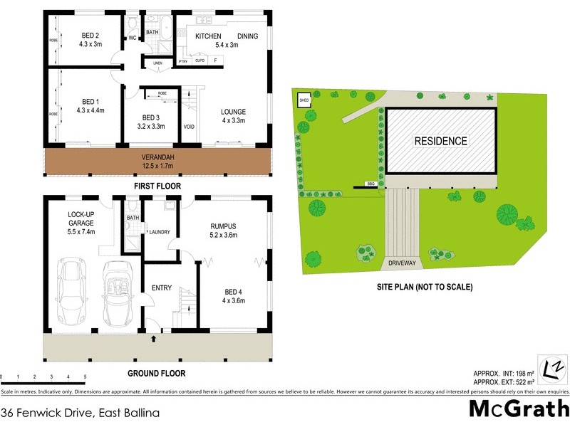 36 Fenwick Drive, East Ballina NSW 2478 Floorplan