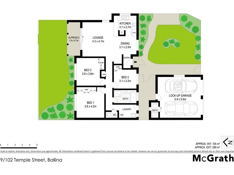 9/102 Temple Street, Ballina NSW 2478 Floorplan