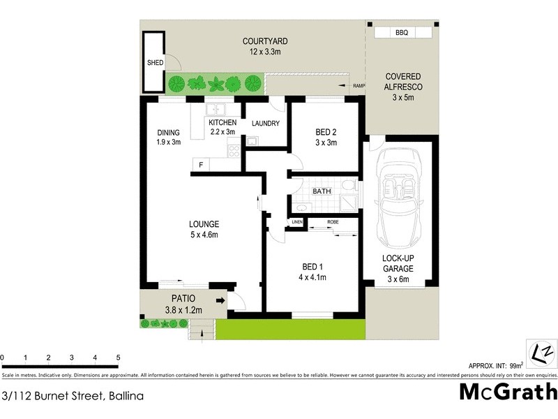 3/112 Burnet Street, Ballina NSW 2478 Floorplan
