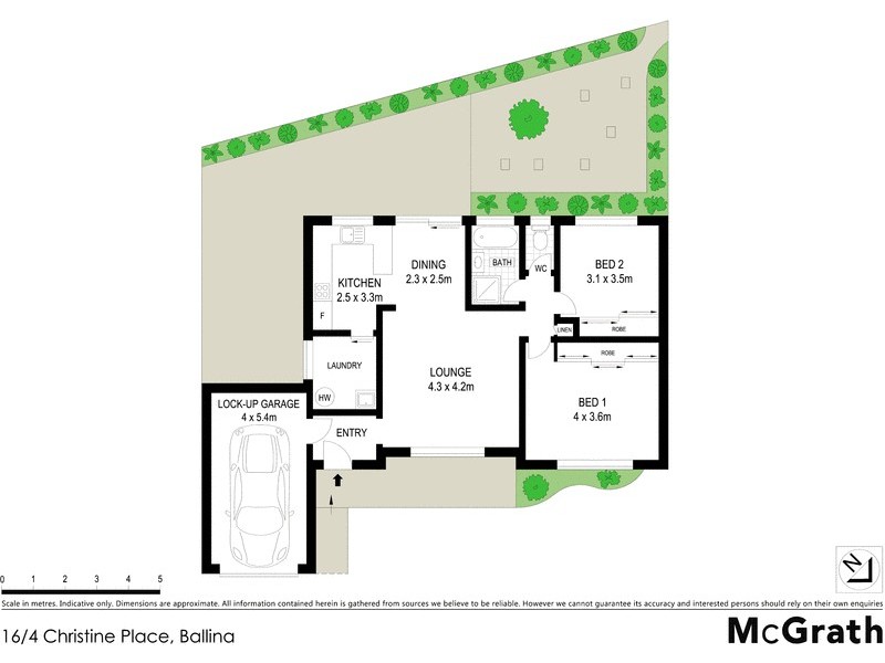 16/4 Christine Place, Ballina NSW 2478 Floorplan