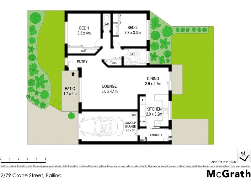2/79 Crane Street, Ballina NSW 2478 Floorplan