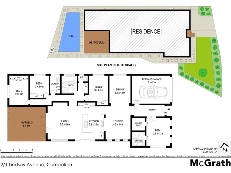 2/1 Lindsay Avenue, Cumbalum NSW 2478 Floorplan