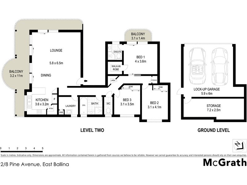 2/8 Pine Avenue, East Ballina NSW 2478 Floorplan