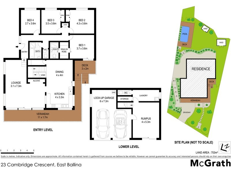23 Cambridge Crescent, East Ballina NSW 2478 Floorplan