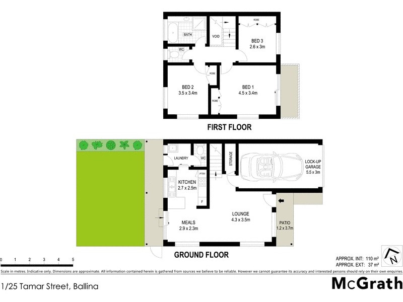 1/25 Tamar Street, Ballina NSW 2478 Floorplan
