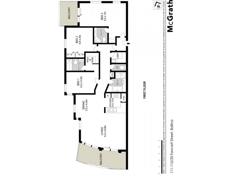 111-112/35 Fawcett Street, Ballina NSW 2478 Floorplan