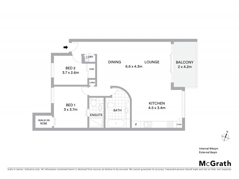 203/3 Grandview Street, East Ballina NSW 2478 Floorplan