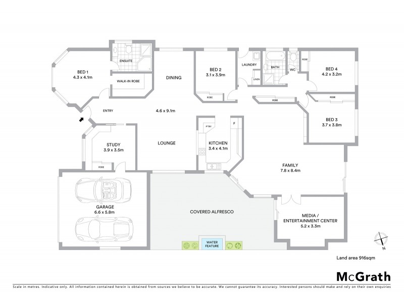 7 William Place, Lennox Head NSW 2478 Floorplan