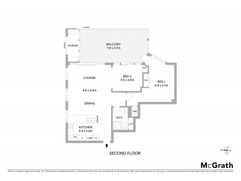 201/35 Fawcett Street, Ballina NSW 2478 Floorplan