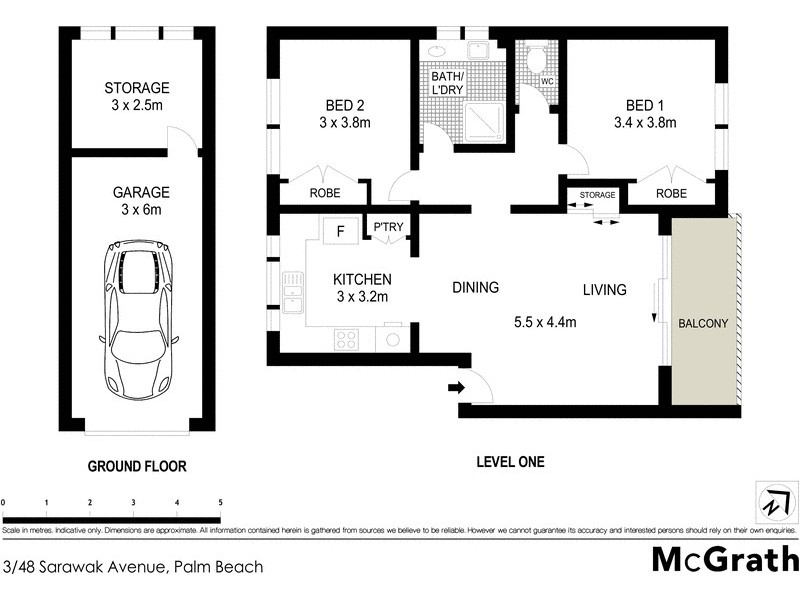 3/48 Sarawak Avenue, Palm Beach QLD 4221 Floorplan
