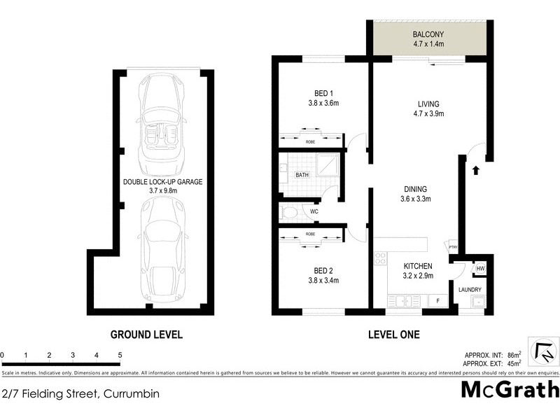 2/7 Fielding Street, Currumbin QLD 4223 Floorplan