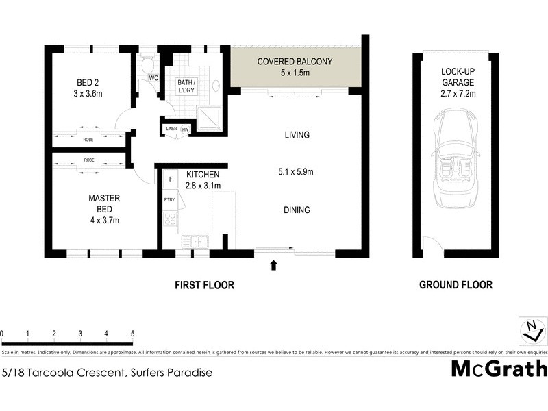 5/18 Tarcoola Crescent, Surfers Paradise QLD 4217 Floorplan