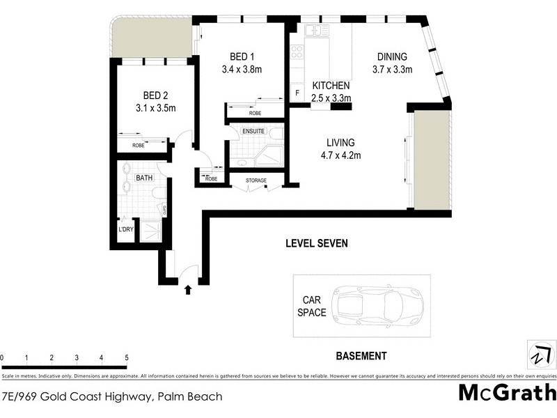 7E/969 Gold Coast Highway, Palm Beach QLD 4221 Floorplan
