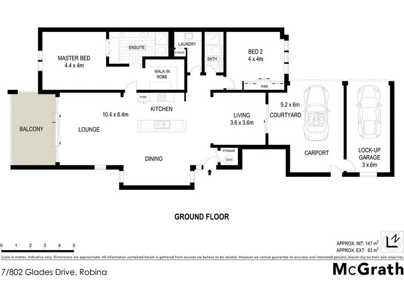 7/802 Glades Drive, Robina QLD 4226 Floorplan