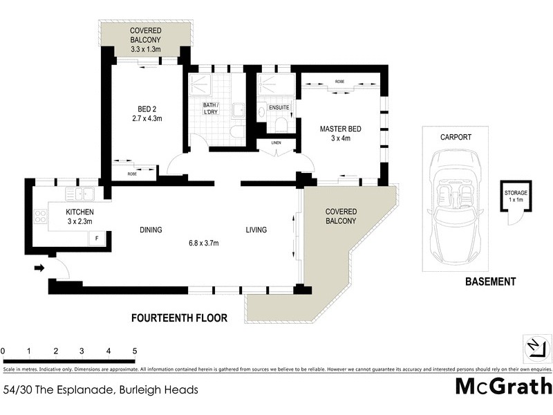 54/30 The Esplanade, Burleigh Heads QLD 4220 Floorplan