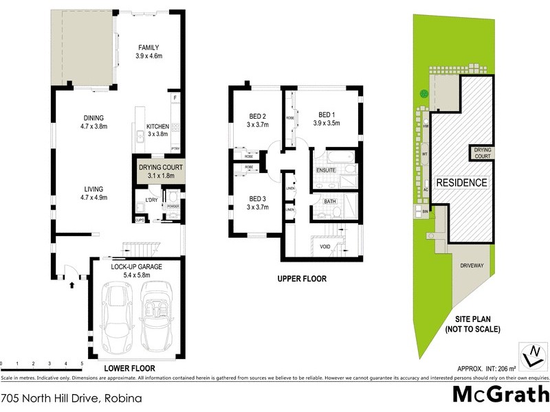 705 North Hill Drive, Robina QLD 4226 Floorplan