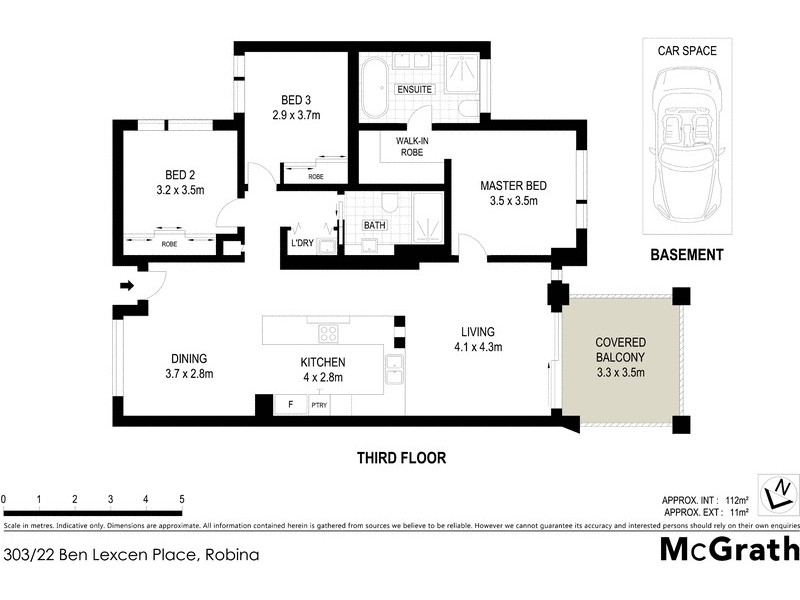 303/22 Ben Lexcen Place, Robina QLD 4226 Floorplan