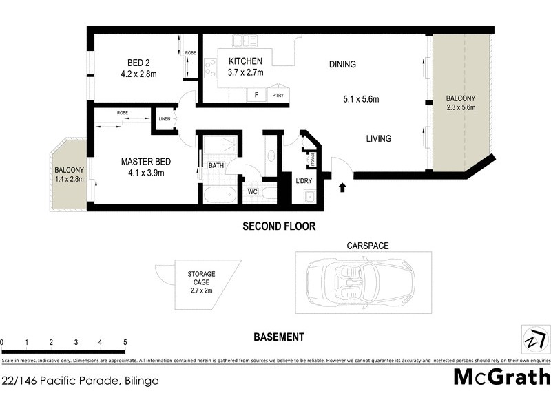 22/146 Pacific Parade, Bilinga QLD 4225 Floorplan