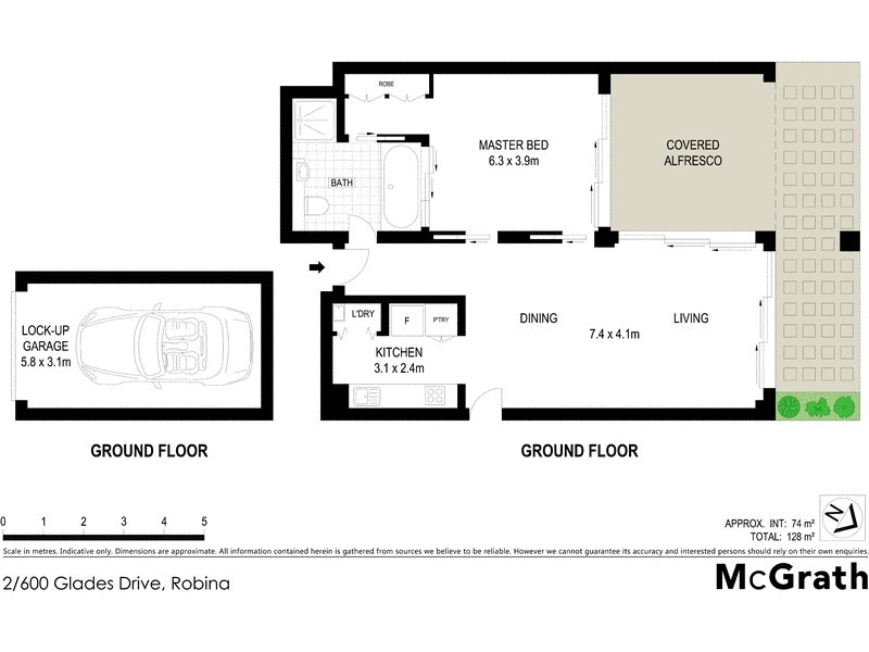 2/600 Glades Drive, Robina QLD 4226 Floorplan