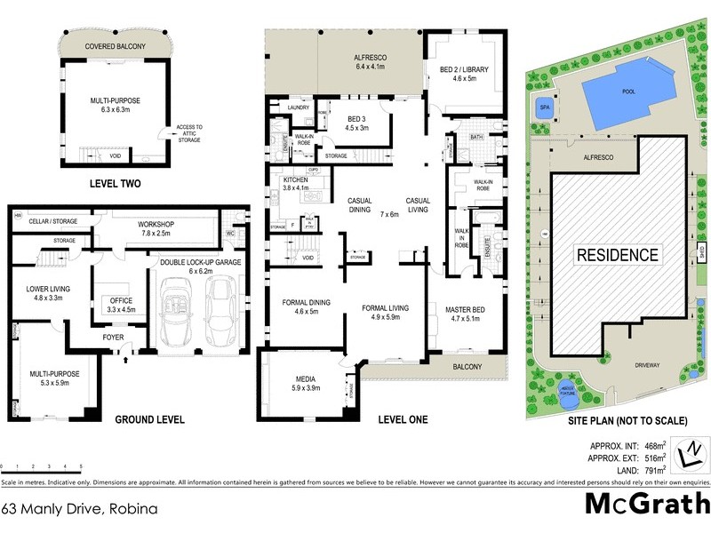 63 Manly Drive, Robina QLD 4226 Floorplan