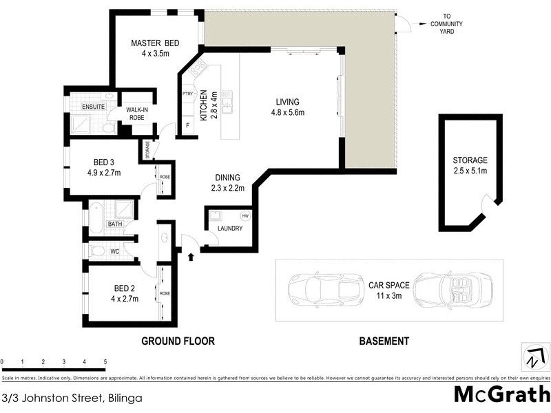 3/3 Johnston Street, Bilinga QLD 4225 Floorplan