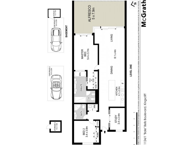 1124/1 ‘Bal?’ Bells Boulevard, Kingscliff NSW 2487 Floorplan