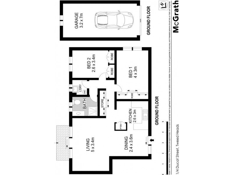 1/4 Ducat Street, Tweed Heads NSW 2485 Floorplan