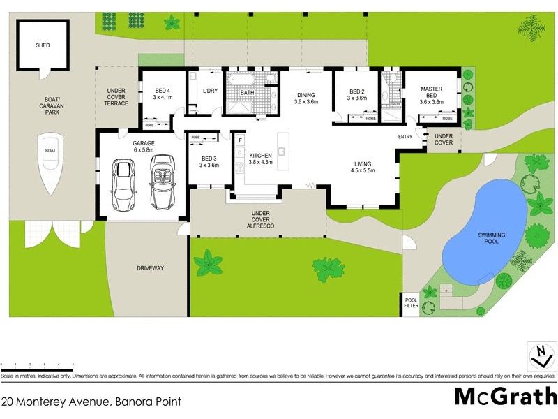 20 Monterey Avenue, Banora Point NSW 2486 Floorplan