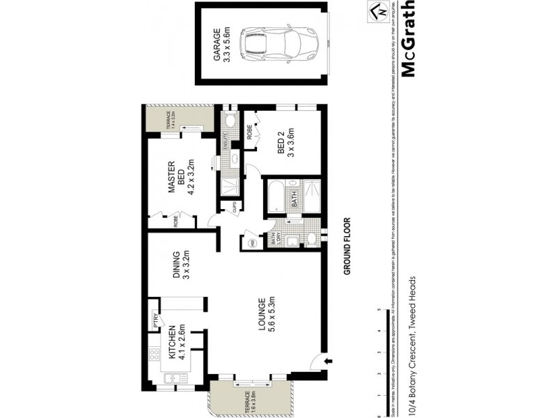 10/4 Botany Crescent, Tweed Heads NSW 2485 Floorplan