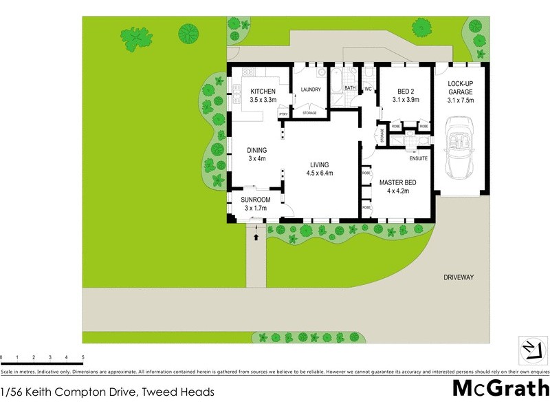 1/56 Keith Compton Drive, Tweed Heads NSW 2485 Floorplan