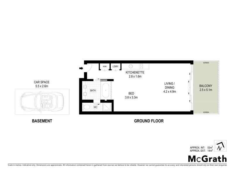 115/9 Dianella Drive, Casuarina NSW 2487 Floorplan