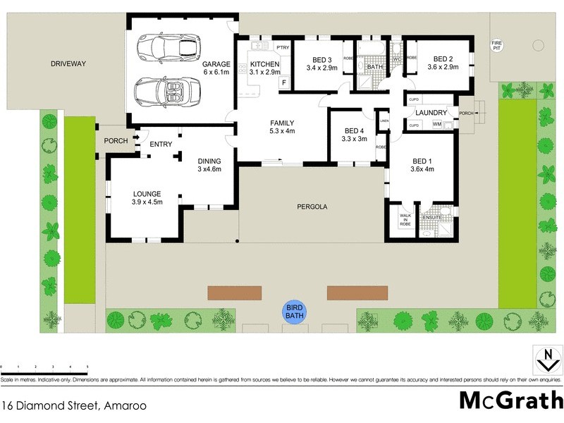 16 Diamond Street, Amaroo ACT 2914 Floorplan
