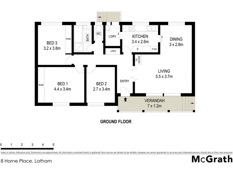 8 Horne Place, Latham ACT 2615 Floorplan