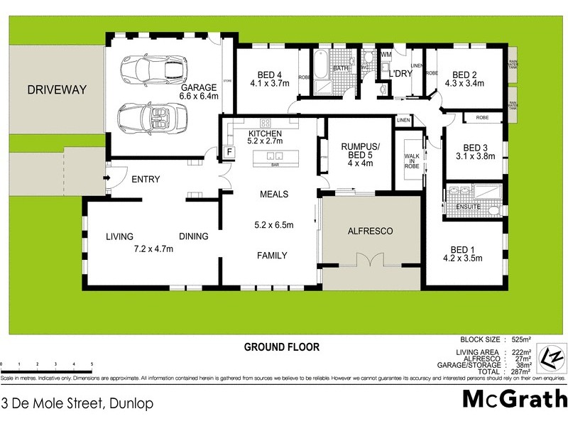3 De Mole Street, Dunlop ACT 2615 Floorplan